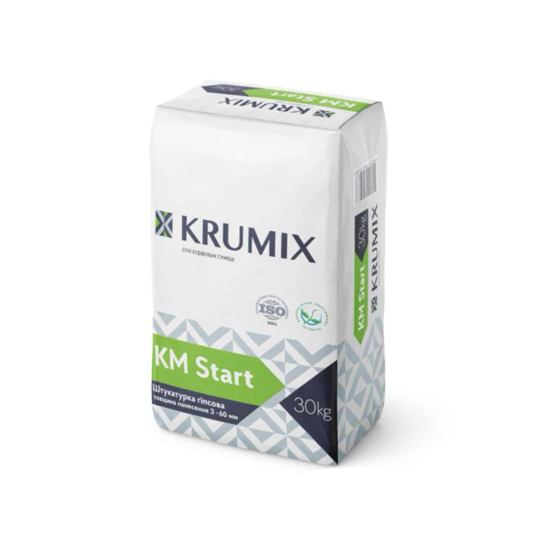 Штукатурка гіпсова KRUMIX KM Start, 30кг
